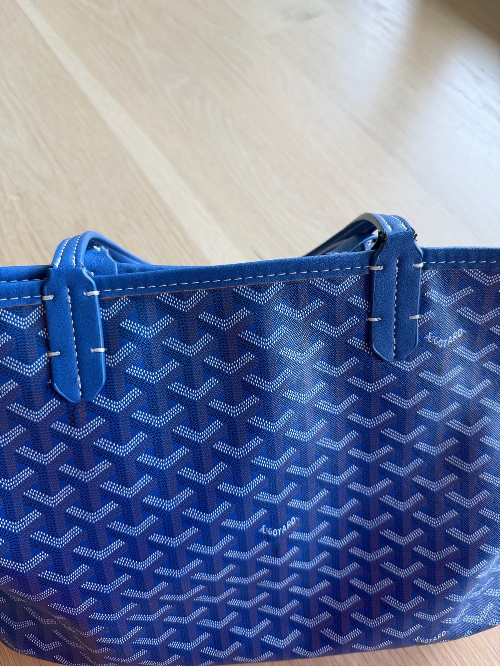 Blue Patterned Tote Bag - Picture 4 of 9